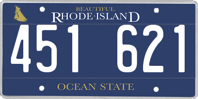 RI license plate 451621