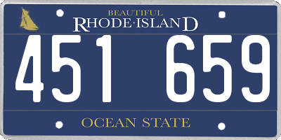 RI license plate 451659