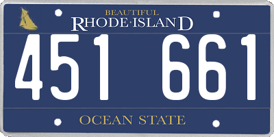 RI license plate 451661