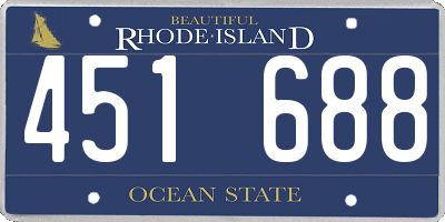 RI license plate 451688
