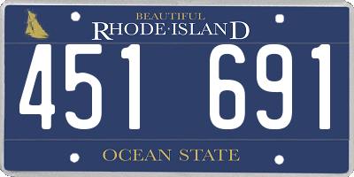 RI license plate 451691
