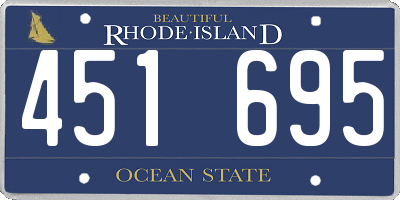 RI license plate 451695