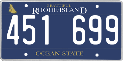 RI license plate 451699