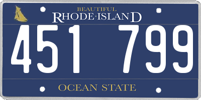 RI license plate 451799
