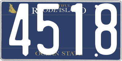 RI license plate 4518