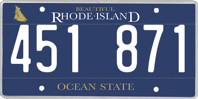 RI license plate 451871