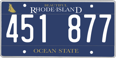 RI license plate 451877