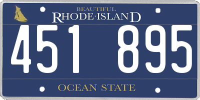 RI license plate 451895
