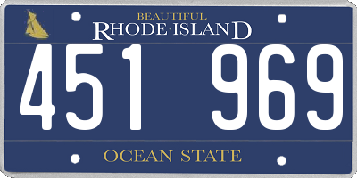 RI license plate 451969