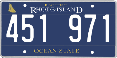 RI license plate 451971