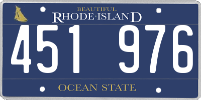 RI license plate 451976