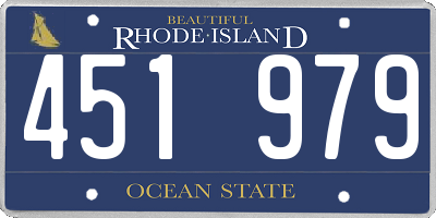 RI license plate 451979