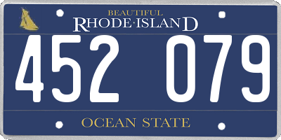 RI license plate 452079