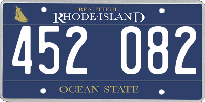 RI license plate 452082