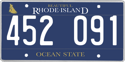 RI license plate 452091