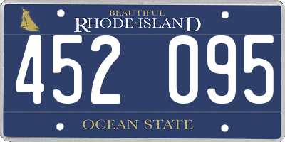 RI license plate 452095