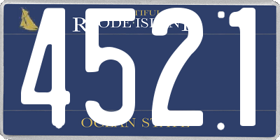 RI license plate 4521