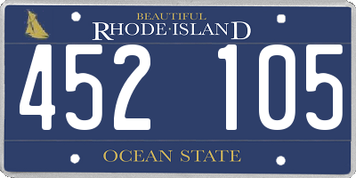 RI license plate 452105