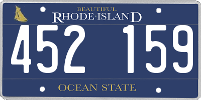 RI license plate 452159