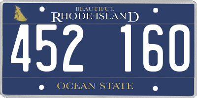 RI license plate 452160