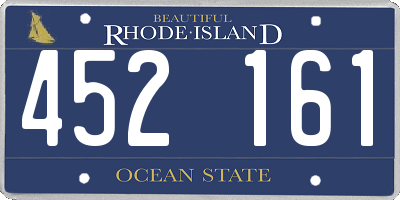 RI license plate 452161