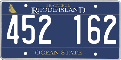 RI license plate 452162