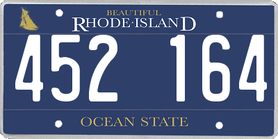 RI license plate 452164