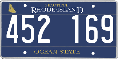 RI license plate 452169