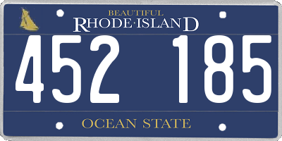 RI license plate 452185