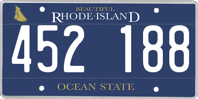 RI license plate 452188