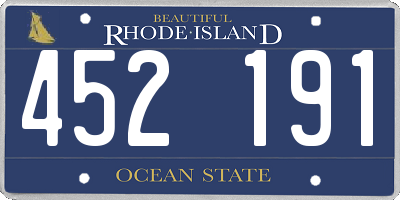 RI license plate 452191