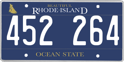 RI license plate 452264
