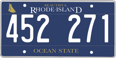 RI license plate 452271