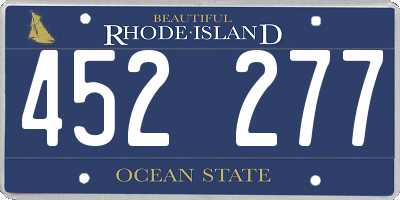 RI license plate 452277