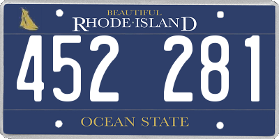 RI license plate 452281