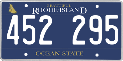 RI license plate 452295