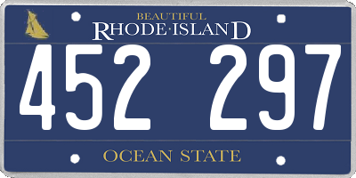 RI license plate 452297
