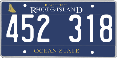 RI license plate 452318