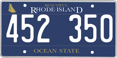 RI license plate 452350
