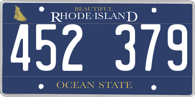 RI license plate 452379