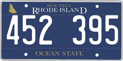 RI license plate 452395