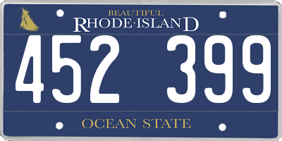 RI license plate 452399