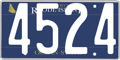 RI license plate 4524