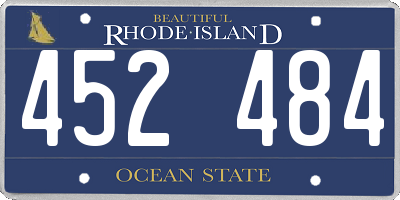 RI license plate 452484