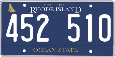 RI license plate 452510