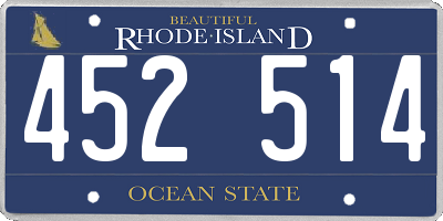 RI license plate 452514
