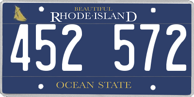 RI license plate 452572