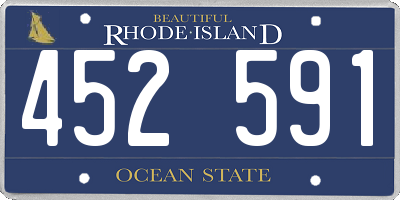 RI license plate 452591