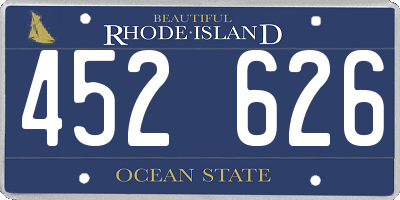 RI license plate 452626