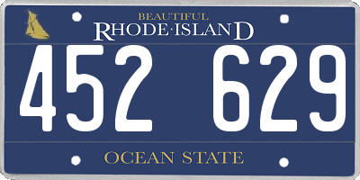 RI license plate 452629